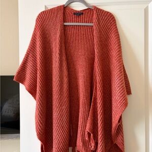 American Eagle Outfitters Rust Knit Poncho